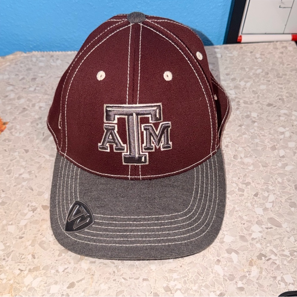 Top of the World Maroon & Gray Memory-Fit Cap